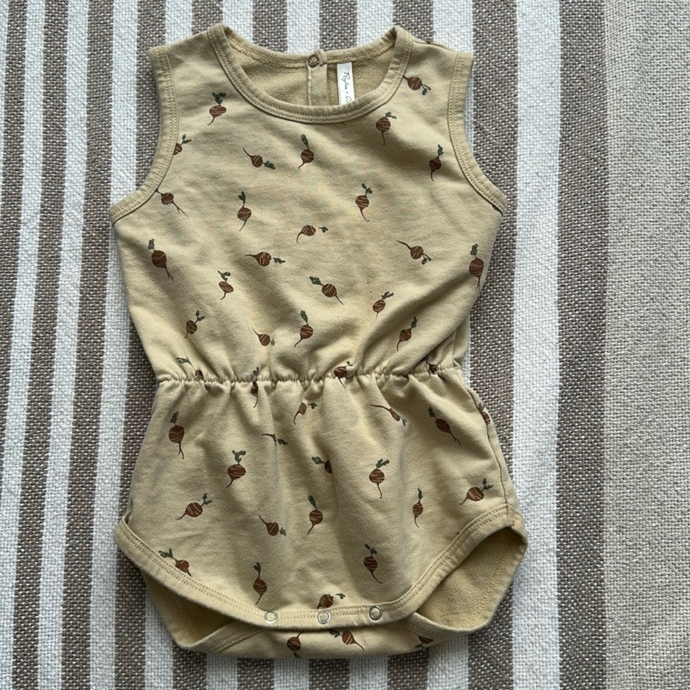 Rylee + Cru radish print romper
